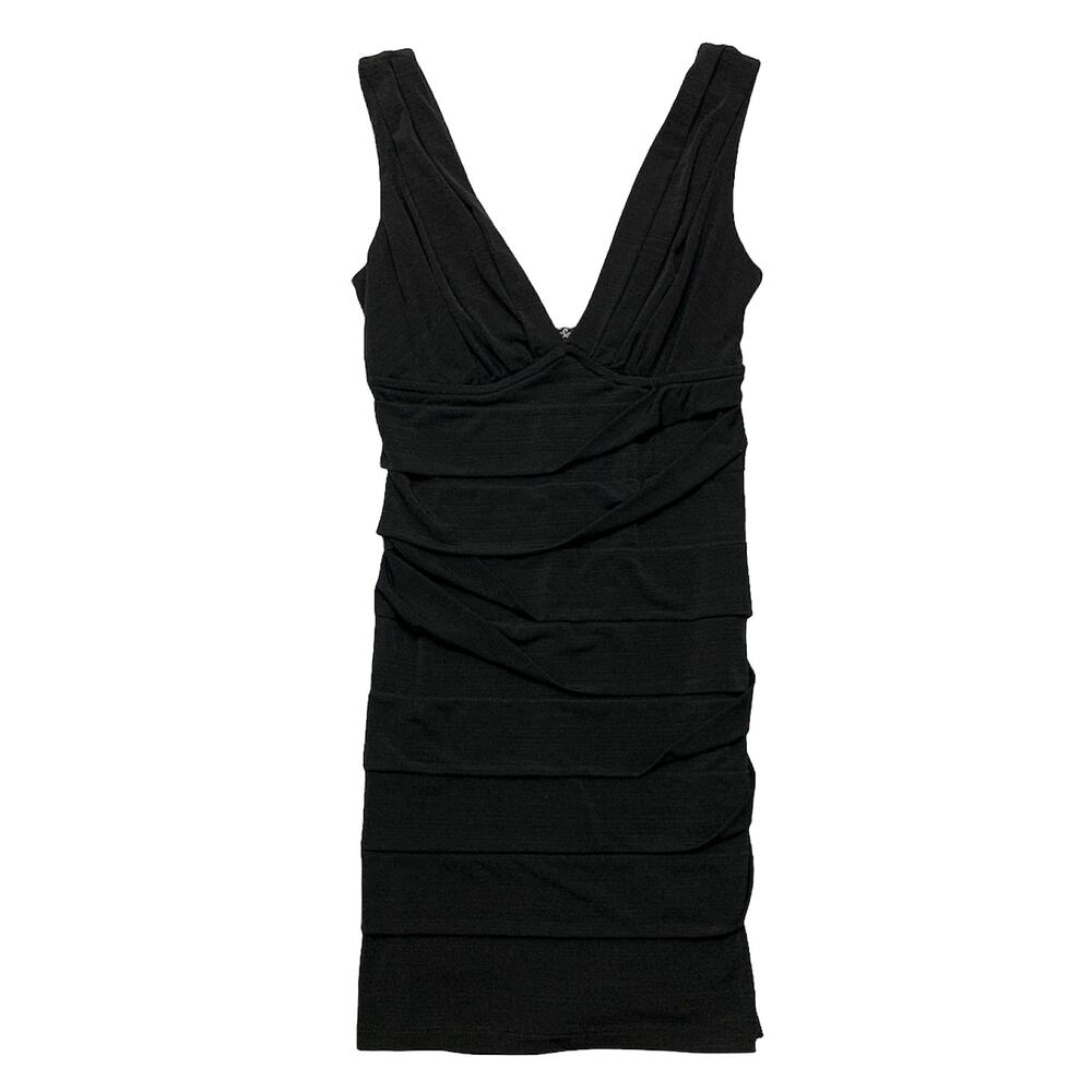 SELE Black Sleeveless Panel Mini Dress Medium